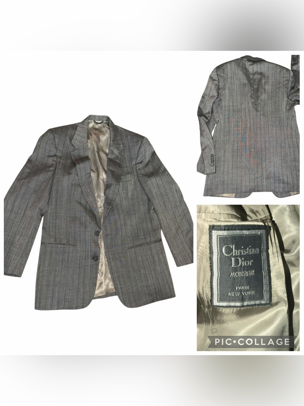 Christian Dior grey blazer